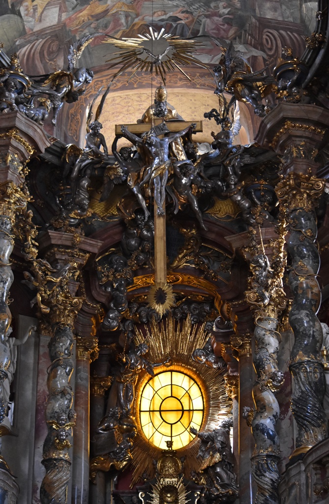 Window and Crucifix Above Main Altar